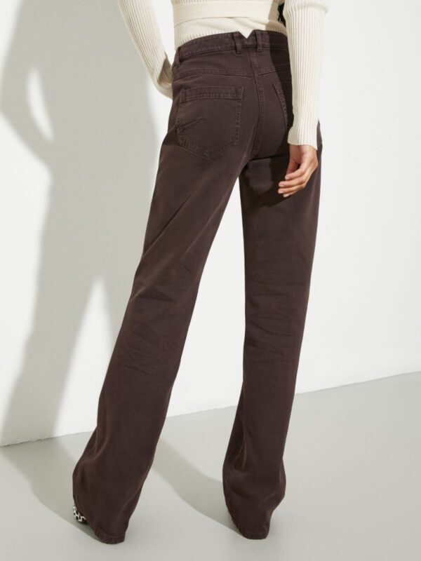 Straight-leg cotton-drill trousers 6 Straight-leg cotton-drill trousers - Slika 2