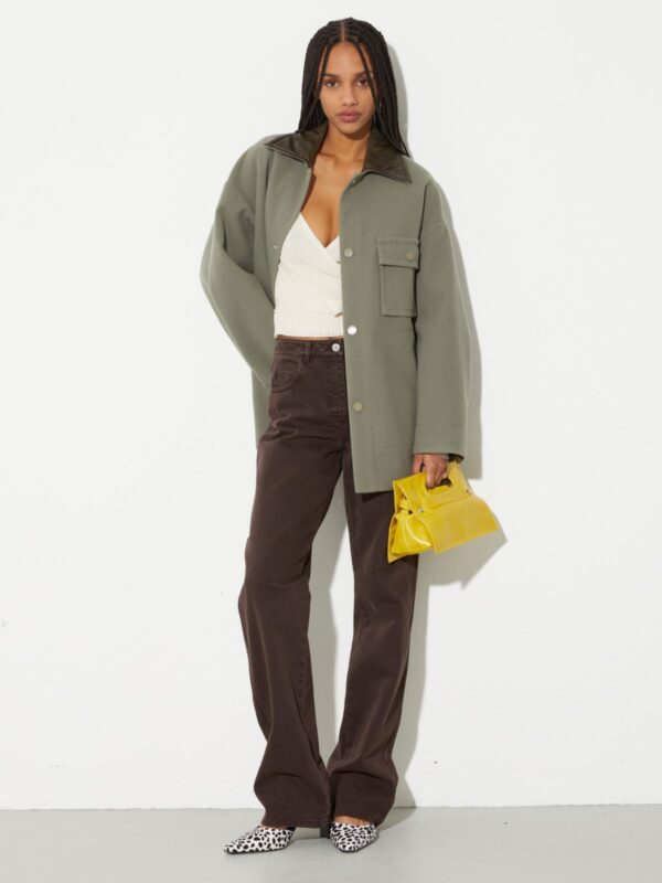 Straight-leg cotton-drill trousers 8 Straight-leg cotton-drill trousers - Slika 4