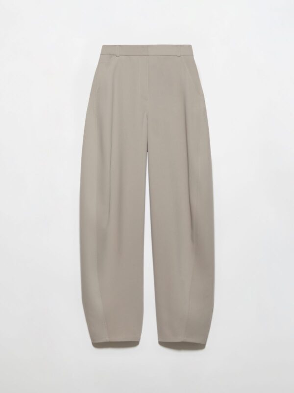 Barrel-leg stretch trousers - Slika 5