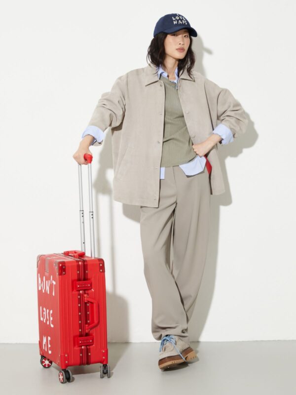 Barrel-leg stretch trousers - Slika 4
