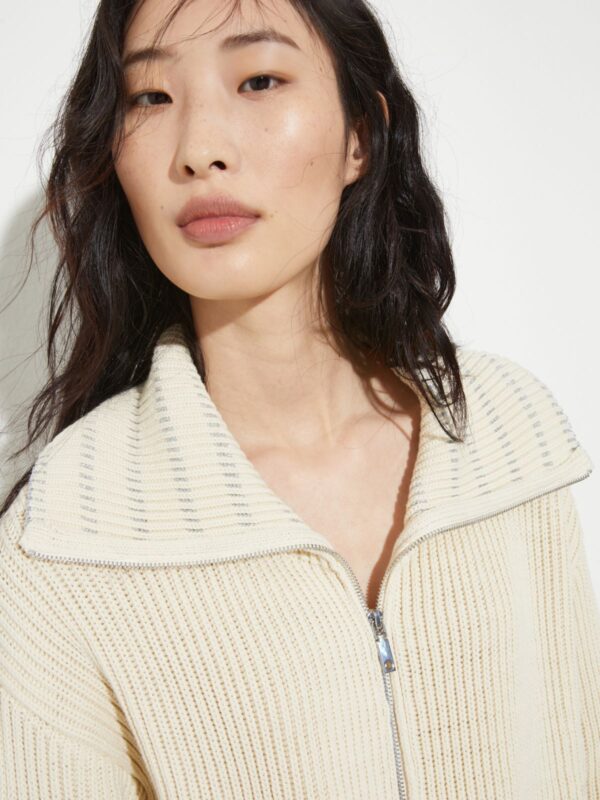 Fisherman’s rib knitted jacket - Slika 3
