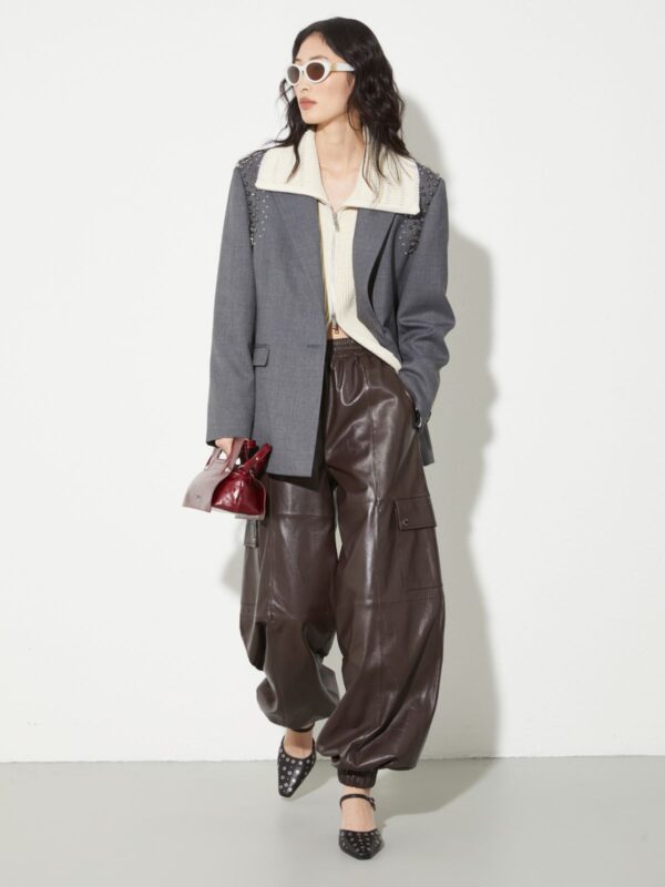 Fisherman’s rib knitted jacket - Slika 4