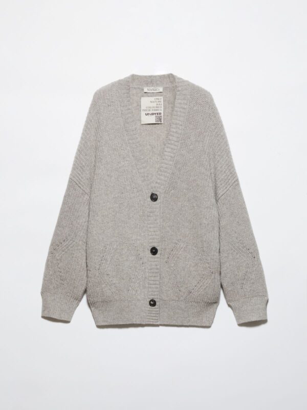 Undyed wool-blend cardigan 10 Undyed wool-blend cardigan - Slika 5