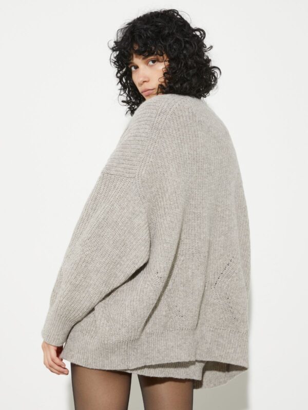 Undyed wool-blend cardigan 7 Undyed wool-blend cardigan - Slika 2