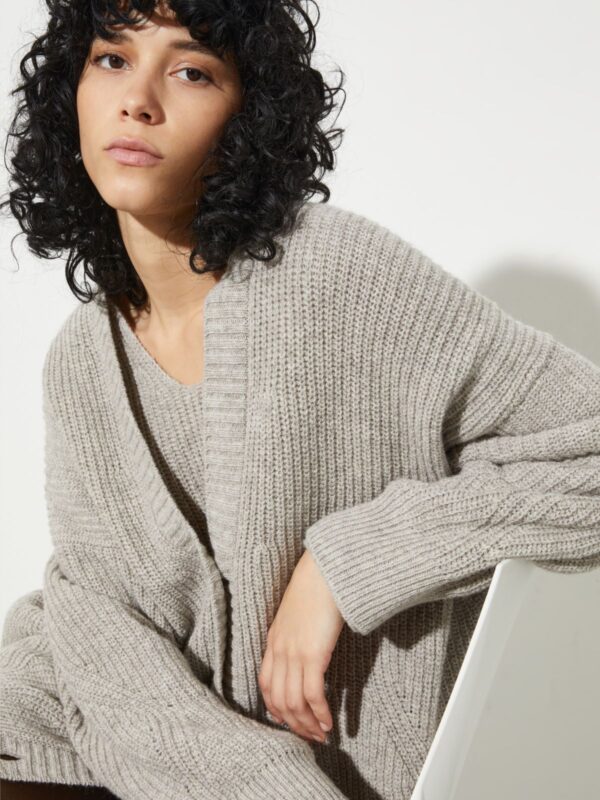 Undyed wool-blend cardigan 8 Undyed wool-blend cardigan - Slika 3