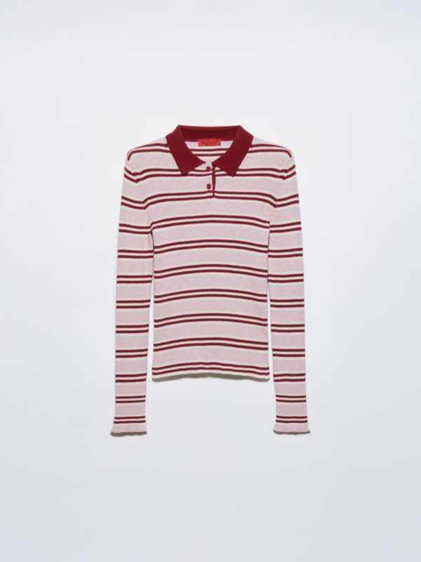 Striped polo-neck jumper - Slika 5