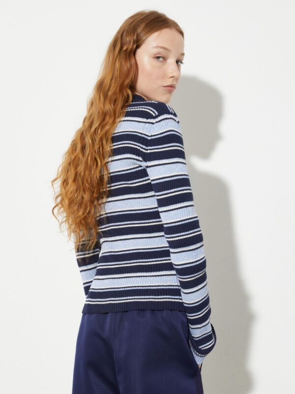 Striped polo-neck jumper 6 Striped polo-neck jumper - Slika 2