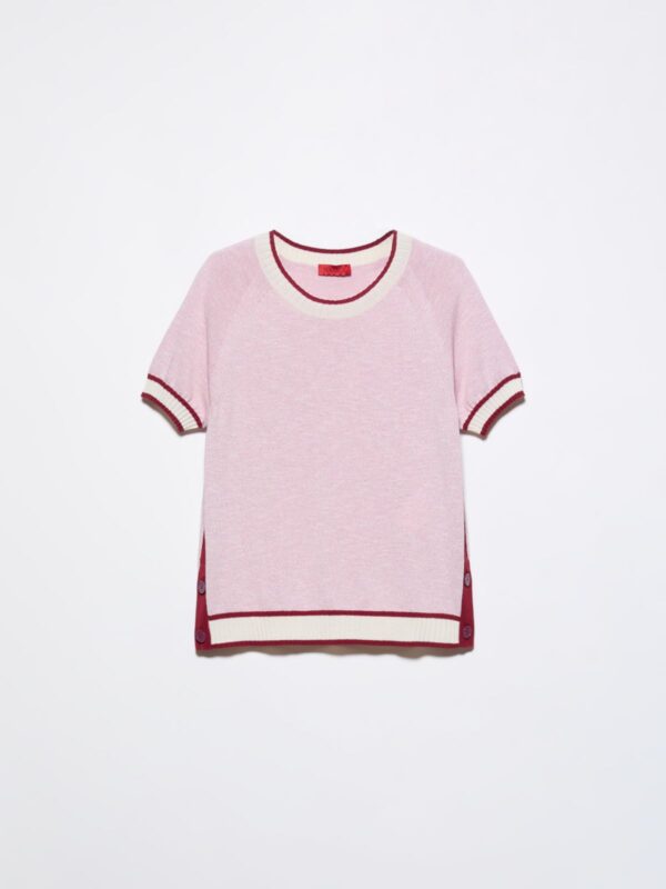 Mouliné-knit T-shirt - Slika 5