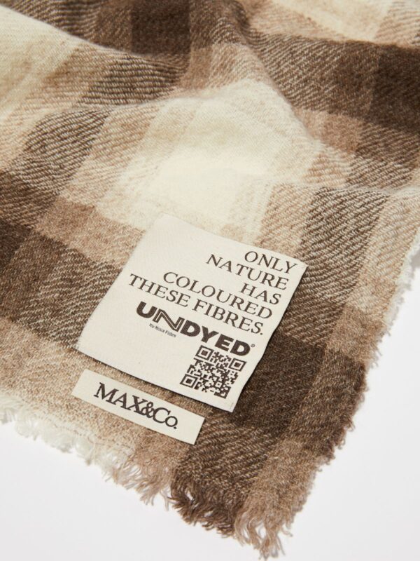 Undyed wool-blend stole 7 Undyed wool-blend stole - Slika 3