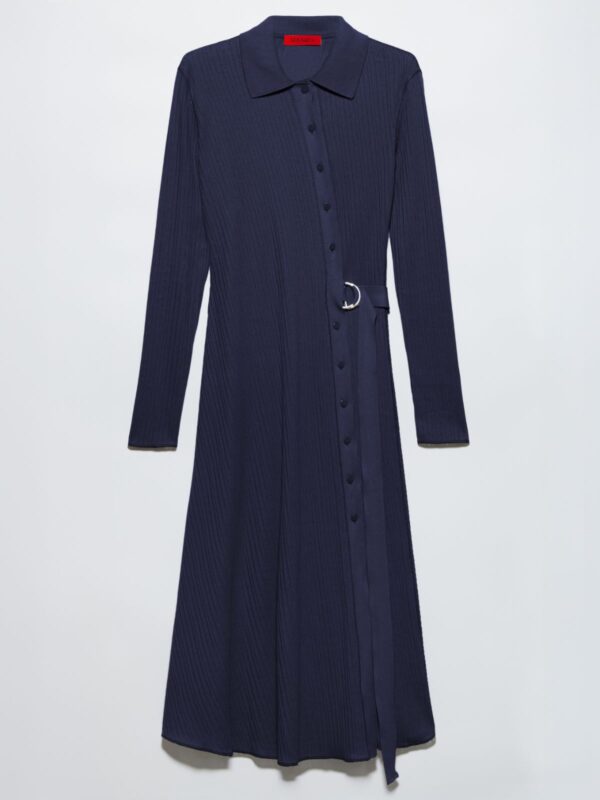 Textured jersey midi shirt dress 10 Textured jersey midi shirt dress - Slika 5