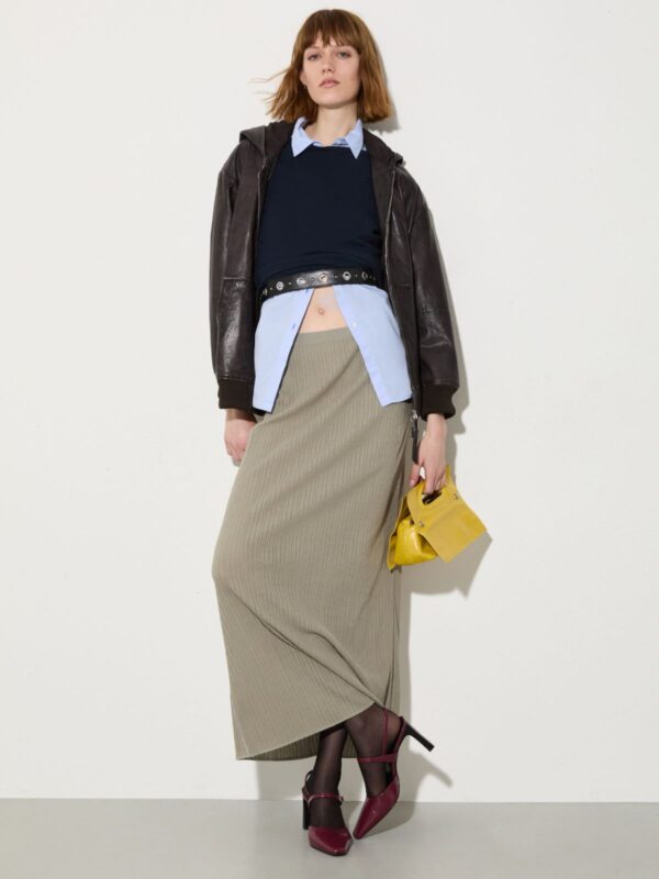 Textured jersey maxi skirt 8 Textured jersey maxi skirt - Slika 4