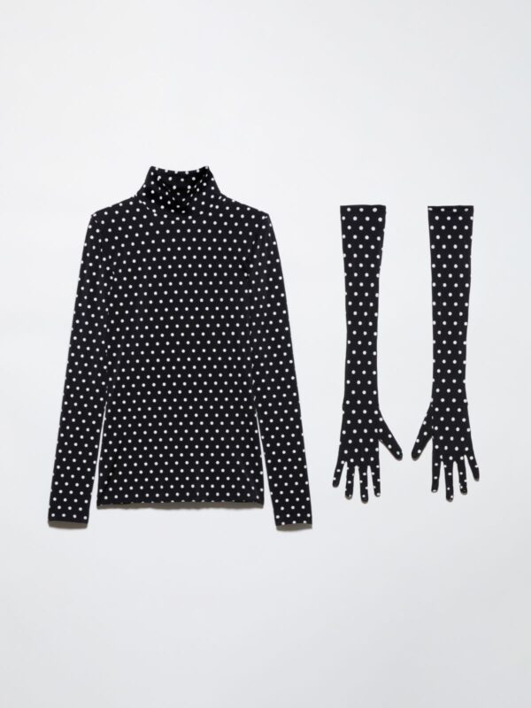 Polka-dot T-shirt with gloves 9 Polka-dot T-shirt with gloves - Slika 5