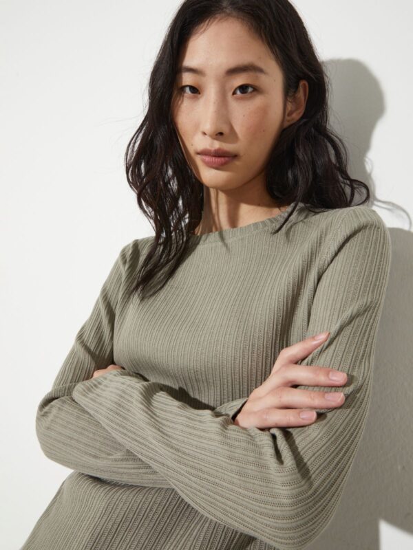 Open-knit ribbed T-shirt 7 Open-knit ribbed T-shirt - Slika 3