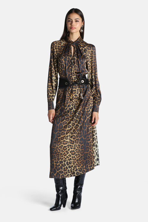 Luisa Spagnoli – Midi haljina sa animal printom 4 3175530206a1ff97f4ce803 37862896 02860360XX1