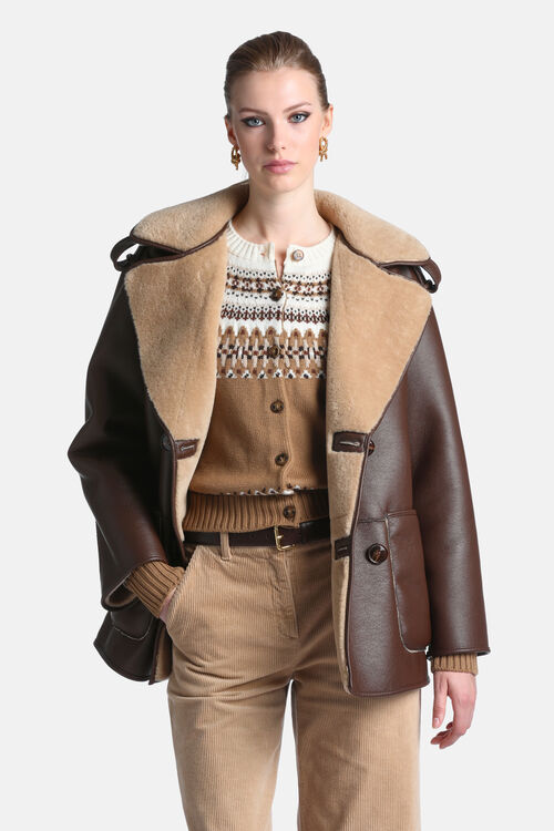 Luisa Spagnoli – Aviator jakna sa dva lica 2 543416 096311610000 3